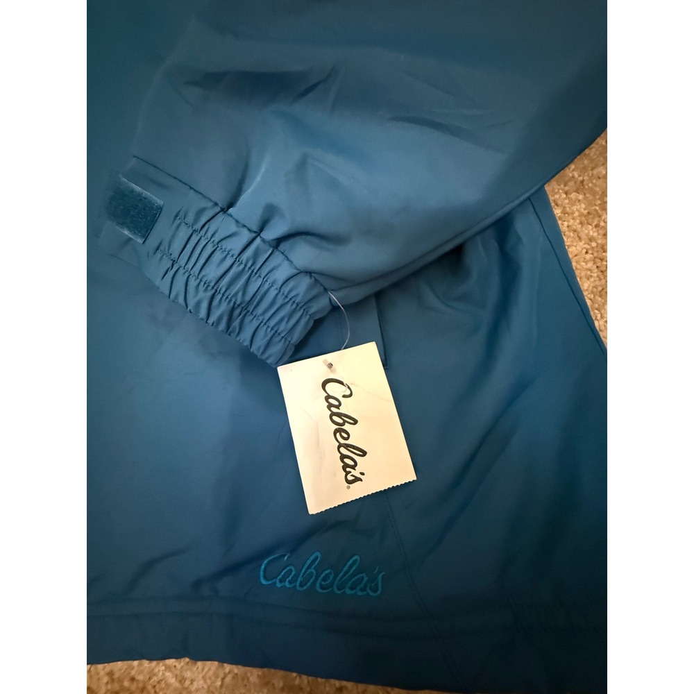 Cabela's Three Season Jacket Womens XL Deep Teal New Fleece Lined Full Zip